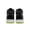 Air Jordan 1 Mid SE Grade School 'Black Cyber' (Unisex) Black / Cyber-White-Mystic Green Kids' Basketball Shoes BQ6931 003