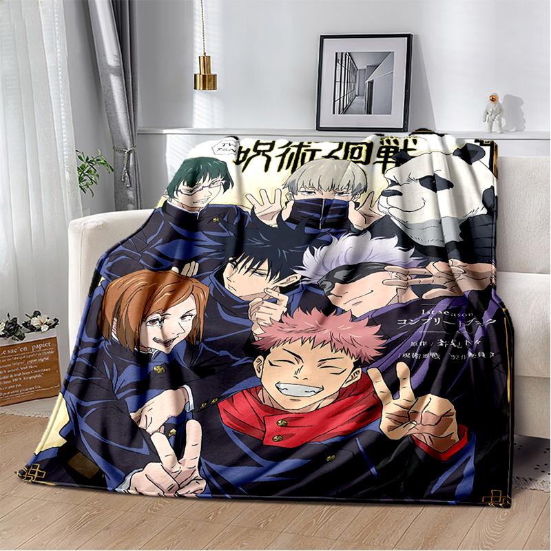 3D Jujutsu Kaisen аниме мультфильм Itadori Yuji мягкое фланелевое одеяло, плед одеяло удобное одеяло для пикника кровати дивана дома