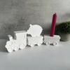 Locomotive, Train Box, Candle Holder, Silicone Mold Insert, Candle Holder, Gypsum Mold, Drip Glue Mold