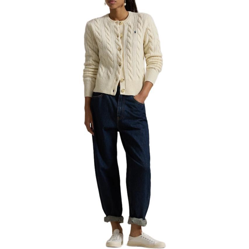Polo Ralph Lauren Qixi Festival Collection FW24 Sweater Short Slim Fit Women's White WMPOSWENDW20173-100