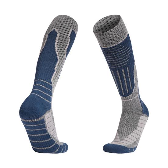 1 пара тепловых лыжных носков до колена, нескользящие манжеты, дышащие, износостойкие, влагоотводящие, спортивные носки для сноуборда