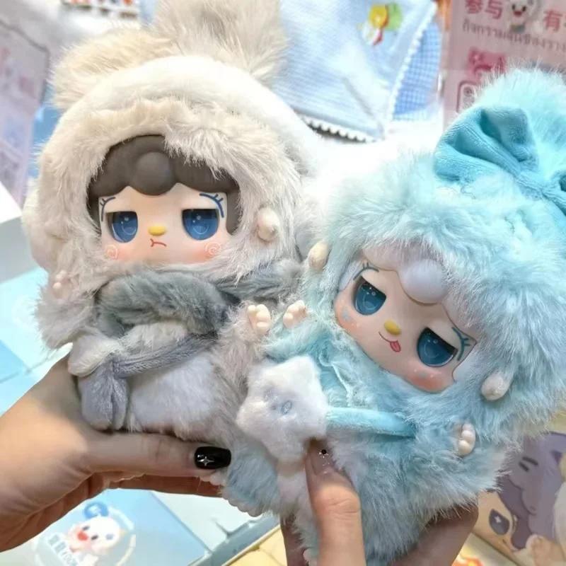 Оригинальная виниловая плюшевая кукла-сюрприз серии Yooki Yangyang V3 Warm Rabbit, милая кукла, украшение для рабочего стола, подарки на день рождения для детей