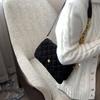 Suede Simple Bag Women's 2025 New Winter Rhombus Small Fragrant Shoulder Bag Chain Crossbody Small Square Bag