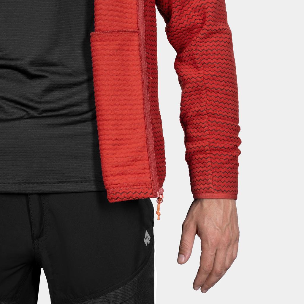 Alpinus Ruen Men' Fleece Sweatshirt Red Qn35461 Size
