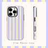 Роскошный кремово-фиолетовый чехол для телефона iPhone 16 15 14 13 12 11 X XS XR XSMAX 7 8 Pro Max Plus Двухслойная задняя крышка