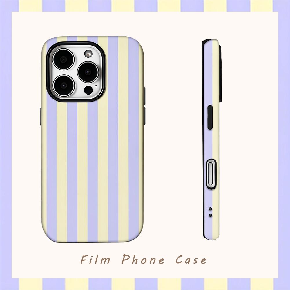 Роскошный кремово-фиолетовый чехол для телефона iPhone 16 15 14 13 12 11 X XS XR XSMAX 7 8 Pro Max Plus Двухслойная задняя крышка
