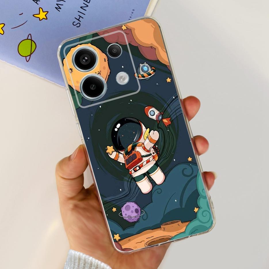 For Xiaomi Poco X6 5G Case PocoX6 Pro New Fashion Painted Cover Clear Silicone Phone Case For Xiaomi Poco X6 Pro X6Pro 5G Bumper