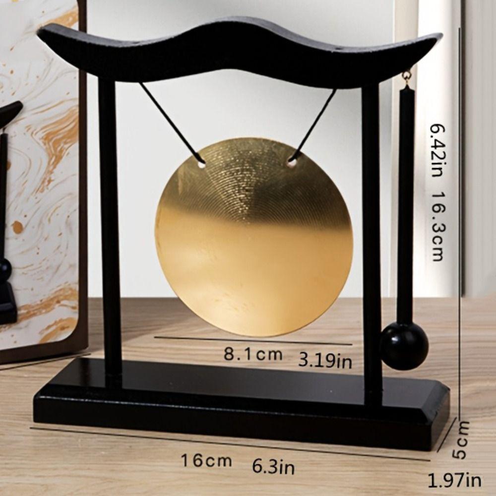 Fortune Desktop Gong Creative Feng Shui Metal Cymbals Retro Copper Bell House Warming