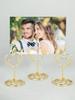 10-50pcs Mini Place Card Holder Wedding Table Number Holders Table Card Holders Party Heart Shaped Table Sign Photo Holder