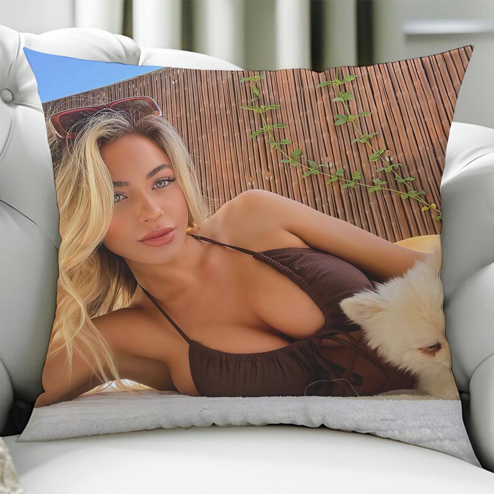 HHannah Palmer Internet celebrity cushion cover Birthday Anniversary Gifts Double Sided Printed Zipper Cushion Cover