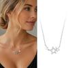 Inlaid Zircon Clavicle Chain Pentagram Shape Choker Necklaces Temperament Clavicle Necklace  Gifts