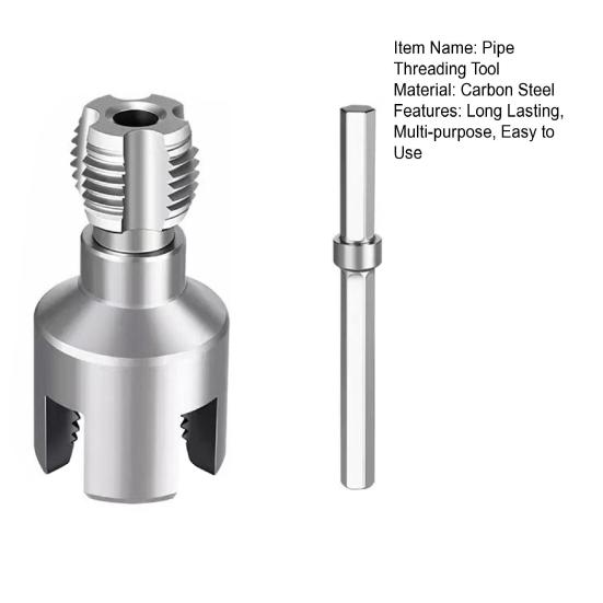 Инструменты для нарезки резьбы на трубах Набор резьбонарезного инструмента для ПВХ труб Интегрированные двухфункциональные инструменты для нарезания внутренней и внешней резьбы на трубах для домашнего ремонта
