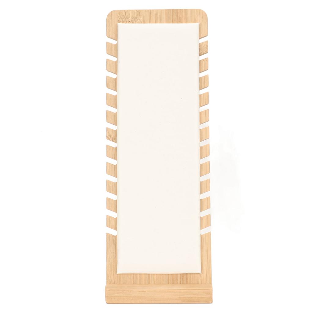 Bamboo Necklace Display Stand Professional White Necklace Bracelet Holder Organizer for Jewelry