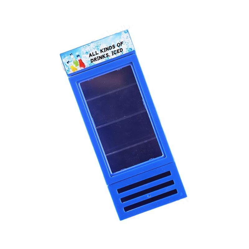 Mini Supermarket Refrigerator Sticker Cabinet Model Toy Micro Scene Diy Doll House Food Play Accessories Miniature Bottle