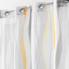 Voilage - Ondulys - Jaune et blanc - 140 x 240 cm - 100% polyester - Œillets
