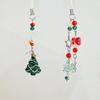 Christmas Tree Phone Chain Snowflakes Water Drop Anti-Lost Lanyard Earphone Case Pendant Bag Decor