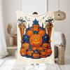 Хэллоуин тыква монстр летучая мышь Принт Одеяло для дивана кровати Путешествия Кемпинг Гостиная Офис Кондиционирование Одеяло