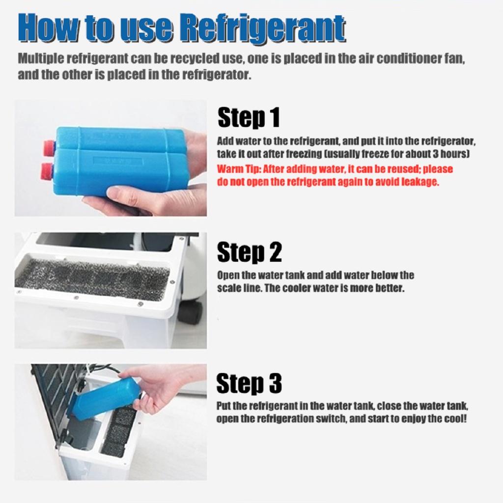 70W Portable Air Conditioner Conditioning Fan Humidifier Cooler Cooling Air Conditioner Timed Cooling Fan Humidifie 230x255x580mm