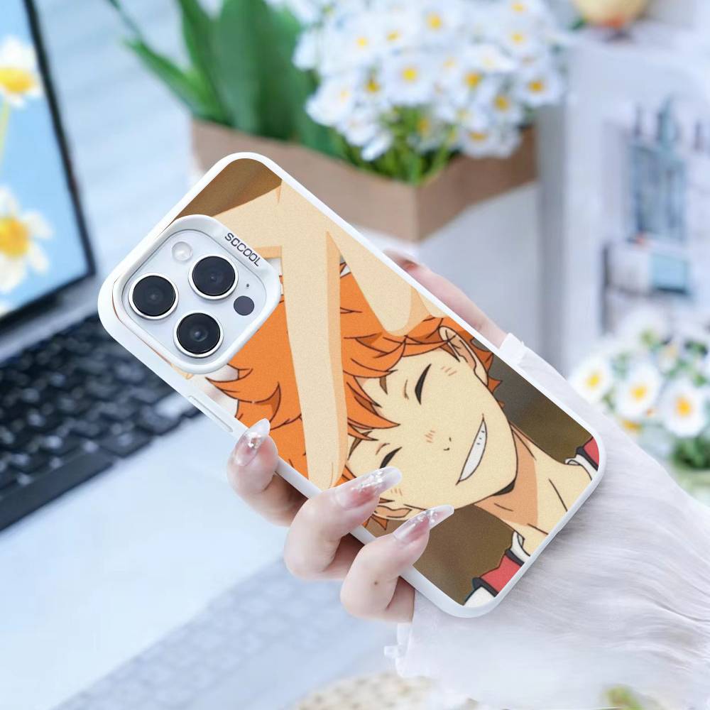Чехол для телефона Аниме H-Haikyuu Хината Шоё Для iPhone17, 16,15,14,13,12 Pro Max белый Конфетный Матовый Ударопрочный Чехол