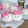 Kawii Squeak Bow Star плюшевый брелок милый плюшевый кукольный кулон в виде пентаграммы брелок для сумки украшение плюшевые игрушки для девочек подарки