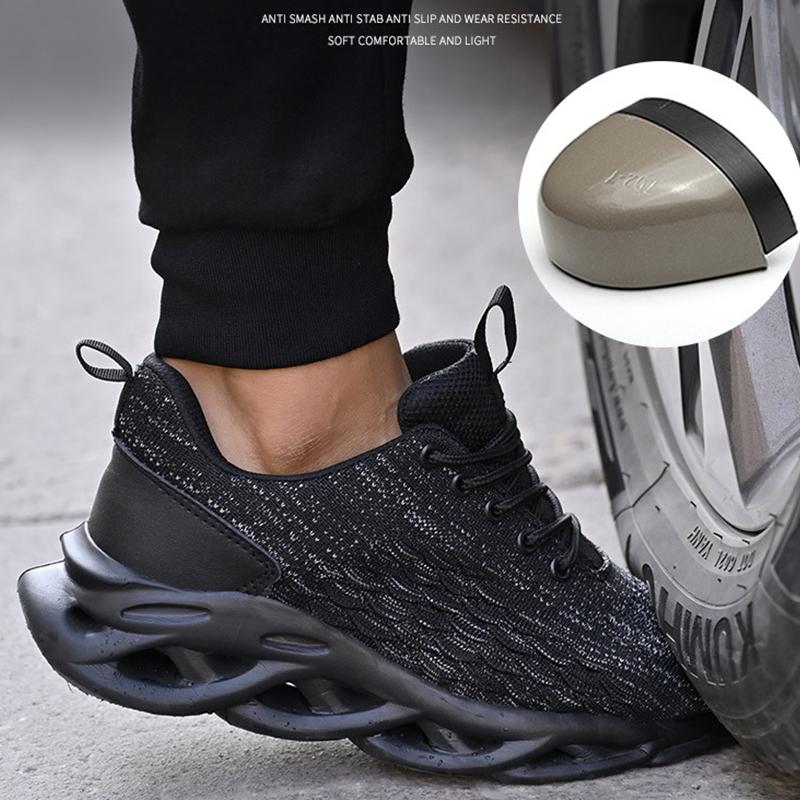 Рабочие кроссовки с сеткой, рабочие защитные ботинки со стальным носком, удобные мужские ботинки, защитная обувь с защитой от проколов, мужская обувь