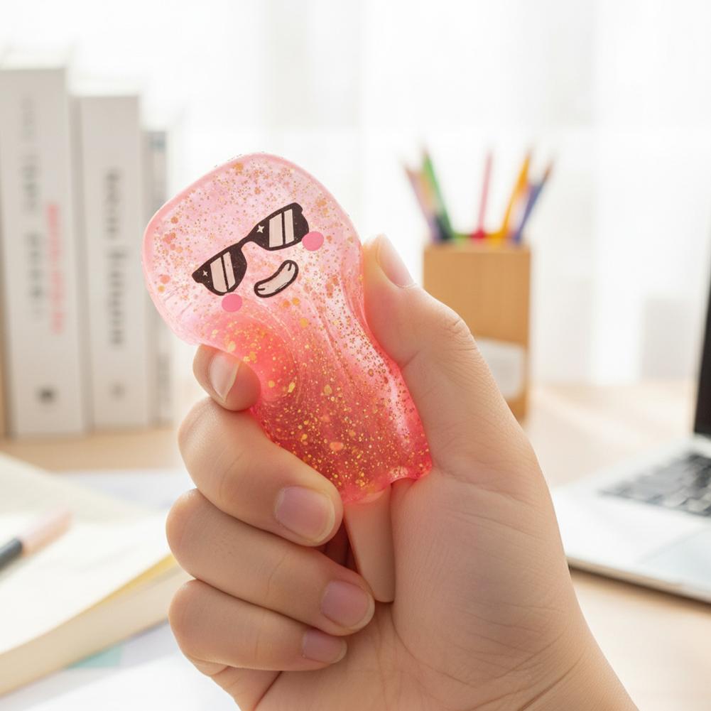 Squishy Glitter Popsicle Stick Fluffy Ice Cream Fidget Kids Toy Cute Fun Soft Stress Relief Toys Fun Fidget Toy Cute Toy