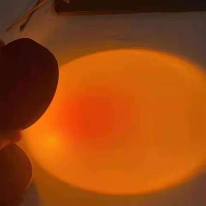 Светодиодная USB лампа-проектор «Закат», украшение для дома, портативный ночник, неоновый свет для настроения