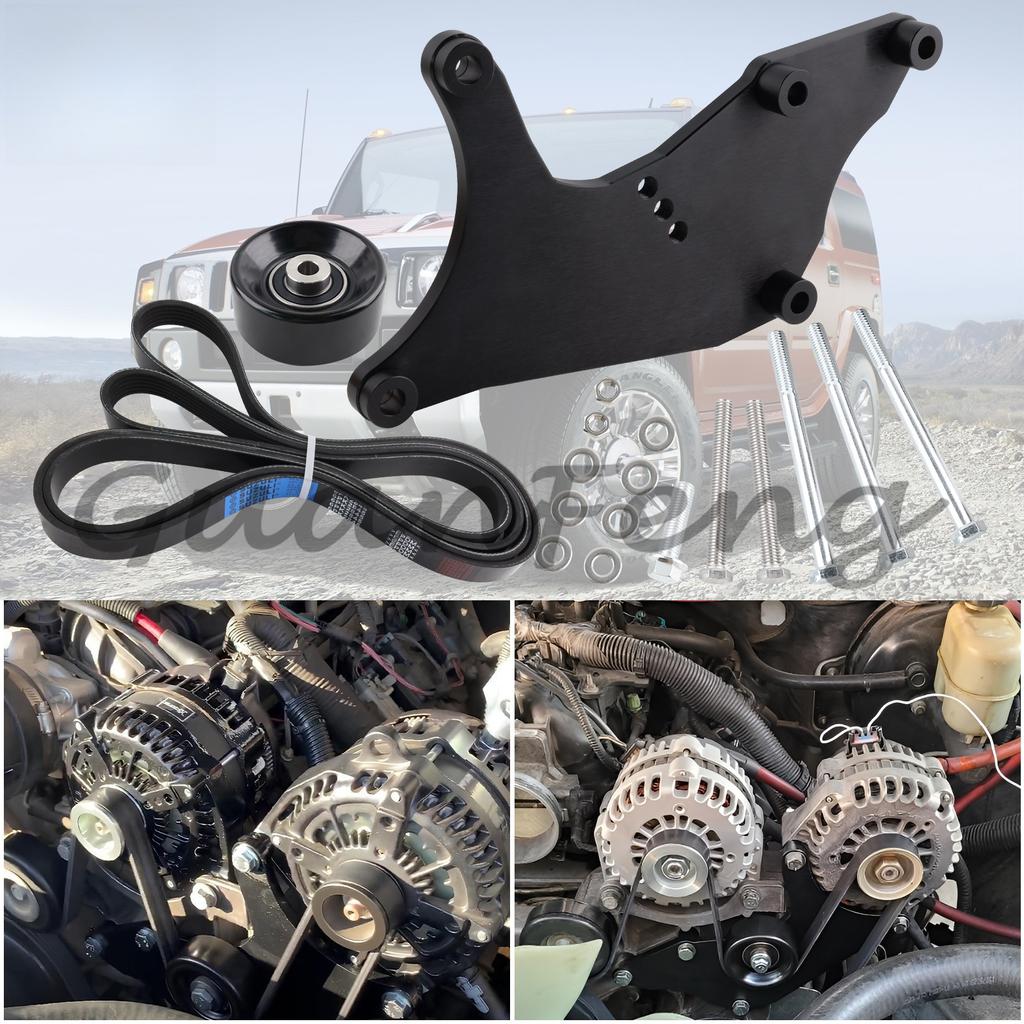 LS Truck SUV Dual Alternator Bracket Kit For GM 4.8L 5.3L 6.0L 6.2L Vortec V8 Engine 1999-2013 For Chevy Tahoe Silverado For GMC