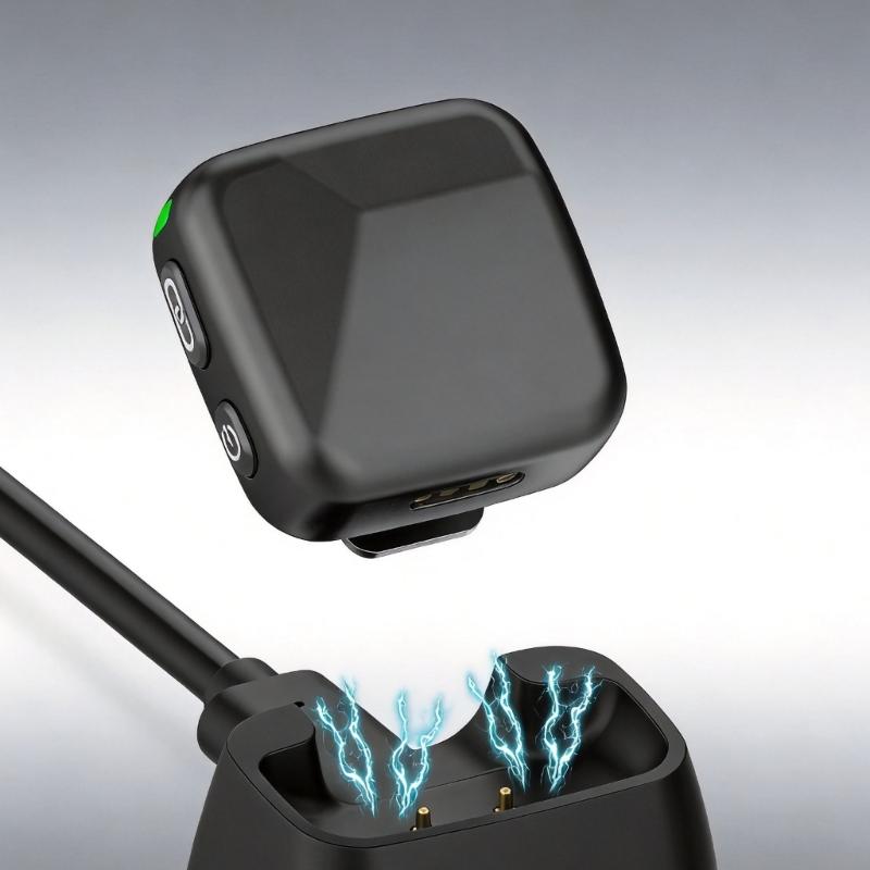Магнитная док-станция для беспроводного микрофона-передатчика Mic Mini, Маленькая настольная зарядная база с направляющим пазом для ежедневной зарядки на столе и