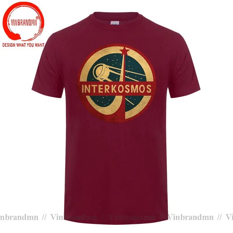 Vintage Cccp Interkosmos Space Program Sputnik Satellite T Shirt Unisex Retro Soviet Ussr Tshirt Stylish Fashion Casual Tee Shirt