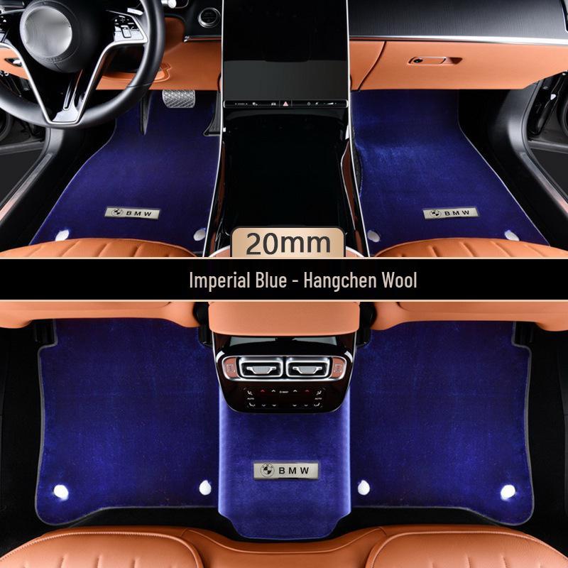 Luxury Pure Wool Floor Mats for 2023 BMW 7 Series G70/i7 (735li/740li/730li)