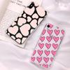 Чехол для телефона Pink Love Heart для iPhone 11 12 13 mini pro XS MAX 8 7 6 6S Plus X 5S SE 2020 XR прозрачный чехол