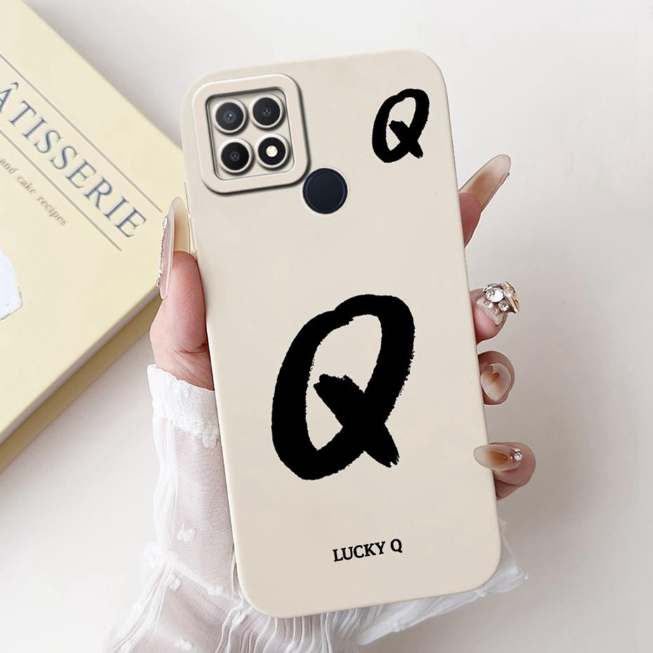New Fashion Letter Phone Case For OPPO A15 A15s Soft Silicone Shockproof Cover For Oppo A15 A15S CPH2179 CPH2185 Cases Bumpers