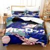 Anime Bluelock Duvet Cover Set 2-3Pcs Pillowcases For Bedroom Home Decor  Polyester Bedding Set Twin Full Queen King Size