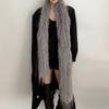 180cm Y2K Girl Scarf Thick Fluffy Luxury Wraps Shawl Fashionable Ladies Tassels Scarves  Outdoor