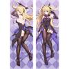 60x180 см аниме Genshin Impact Venti Fischl Ning Guang Dakimakura чехол двусторонний 3D принт постельное белье обнимающее тело наволочки подарок