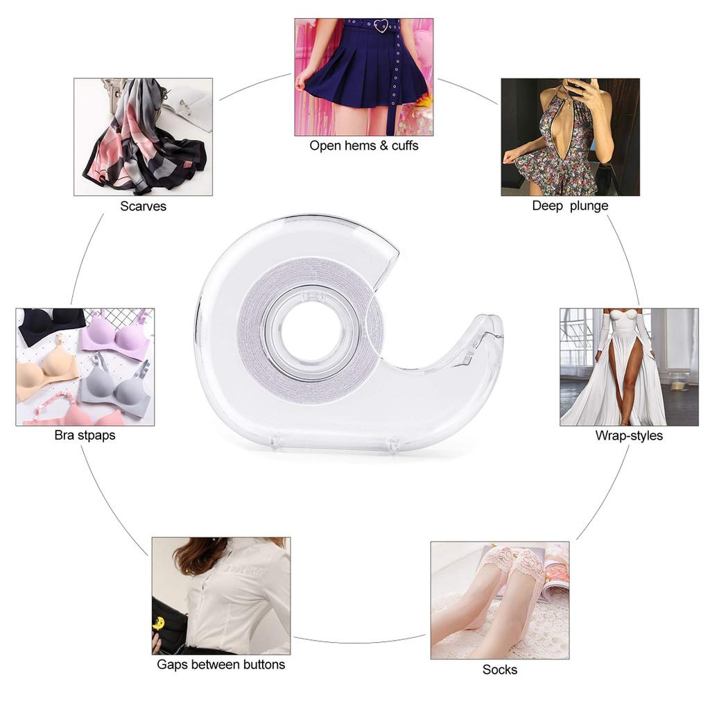 Двусторонний клей для одежды, клейкая лента для подгиба края для одежды, платья и бюстгальтера