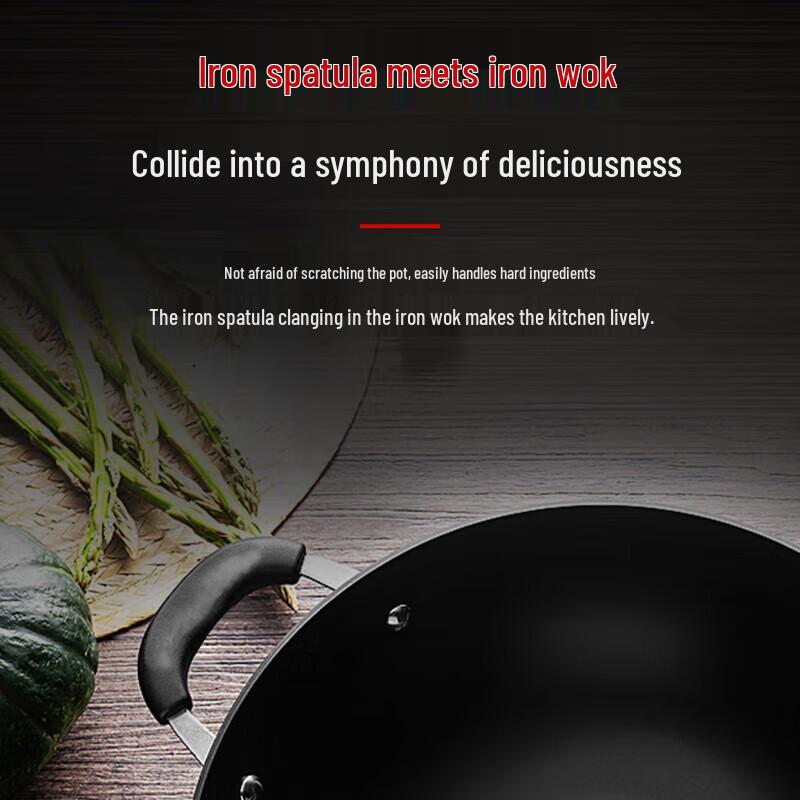 SUPOR 34cm True Rust-Resistant Cast Iron Stir-fry Pan