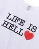 Футболка Midieomseu Life Is Hell - Белая