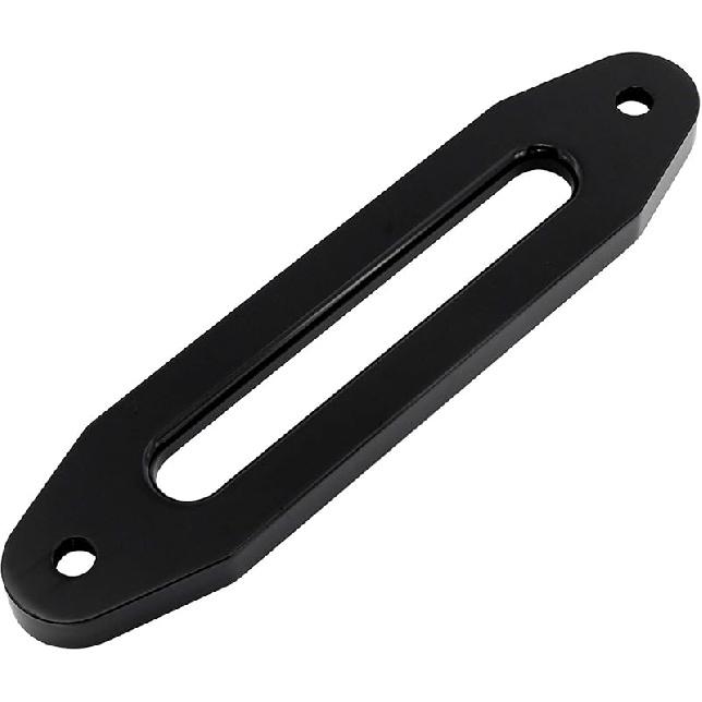 10 Inch Billet Polished Aluminum Bolt-Pattern Hawse Fairlead Synthetic Winch 8000-15000 LBs For ATV/UTV Rope Cable (Anodized Red, 10'')