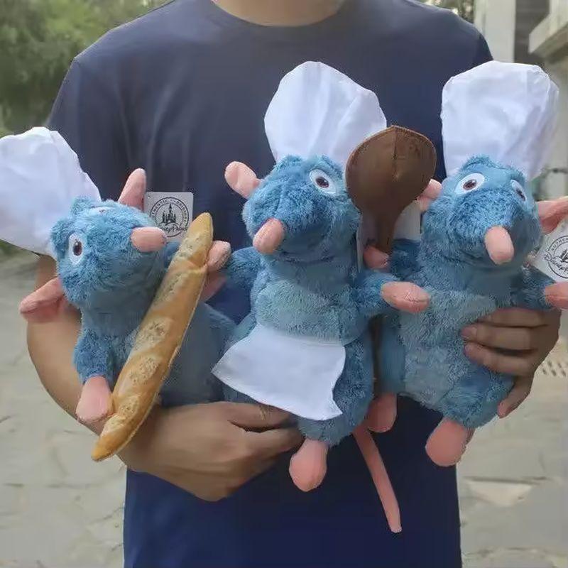 2026 30см Мышь Рататуй Реми Плюшевый Kawaii Хлебная Шляпа Аниме Плюшевая Игрушка Мягкие Игрушки Прекрасный Декор Комнаты Куклы для Мальчиков Подарки