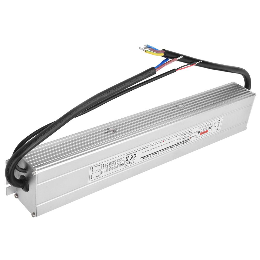 Светодиодный блок питания с регулируемой яркостью, водонепроницаемый, IP67 Вход AC170260V(5060Гц) Выход 24В 200Вт 8.33А