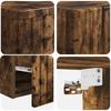 Bathroom Furniture Set 2 pcs Smoked Oak 33 x 34.5 x 100 cm