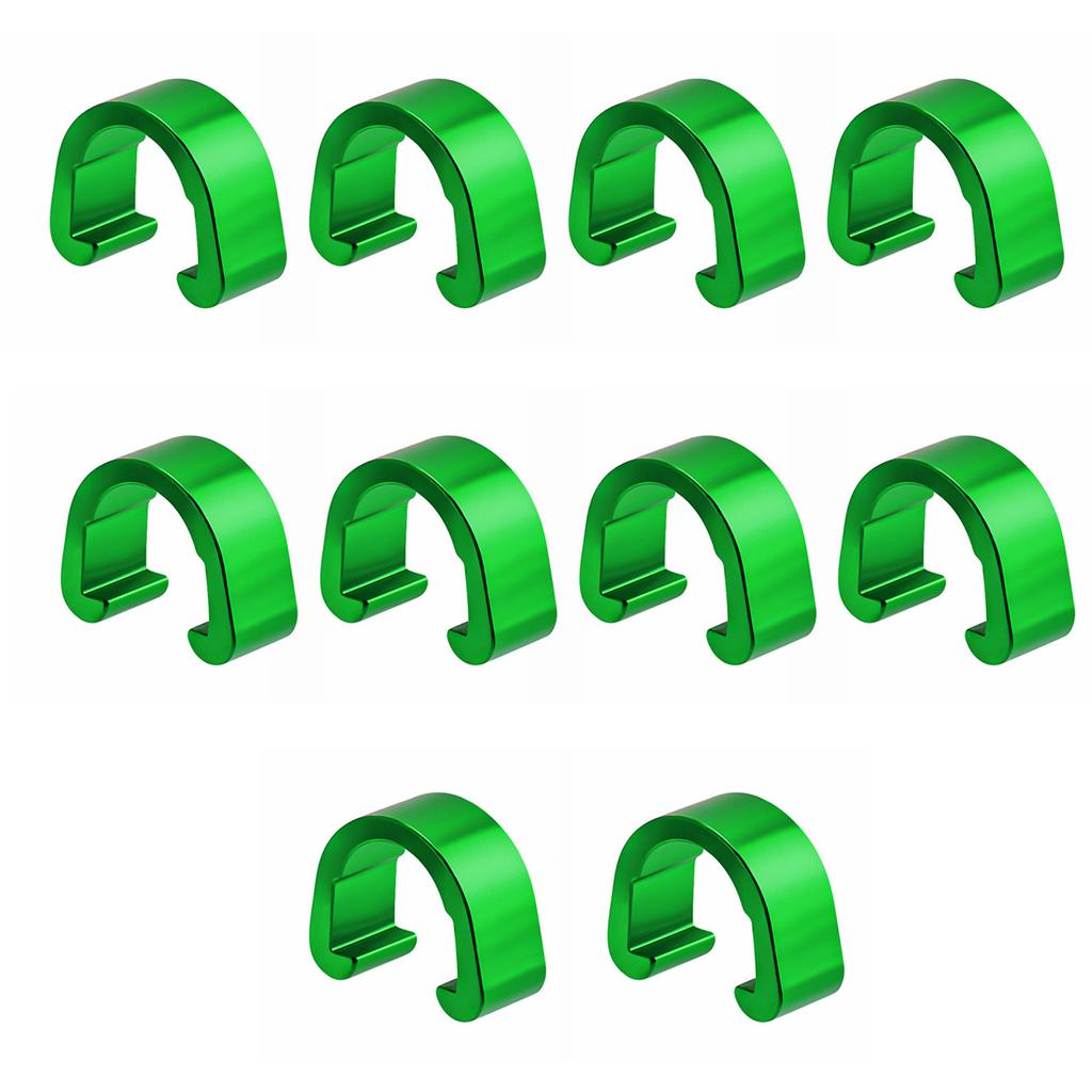 10 шт. алюминиевый сплав велосипедный трос C-образные зажимы тормозной трос корпус зажим фиксированные зажимы тормозной переключатель переключения передач зажим троса