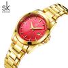 Shengke Fashion Design Women's Wristwatches Top Styles Woman's Quartz Watches Calendar Original Ladies Best Gifts Clock