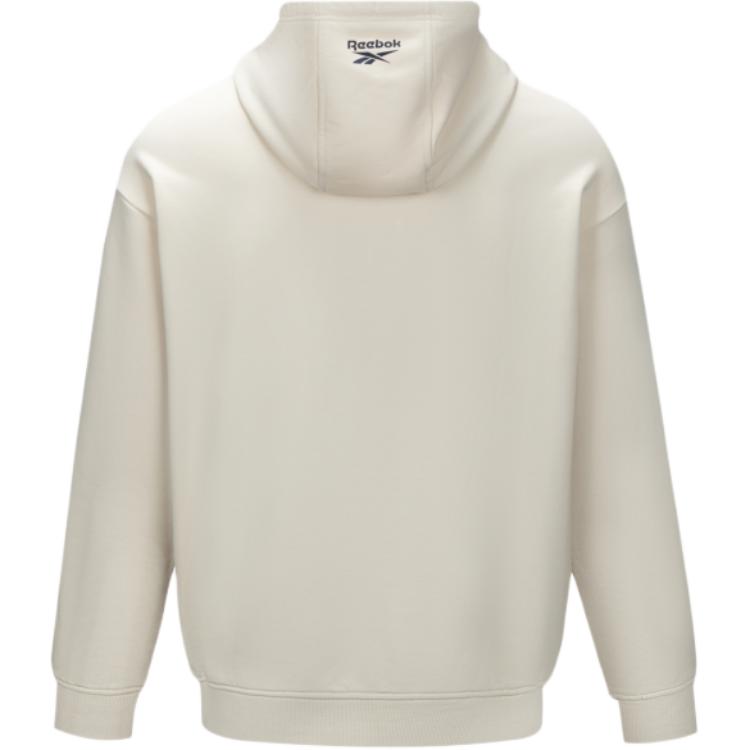 Reebok Модная толстовка с капюшоном с рисунком баскетбольного элемента унисекс бежевая 24FRM315UGM1