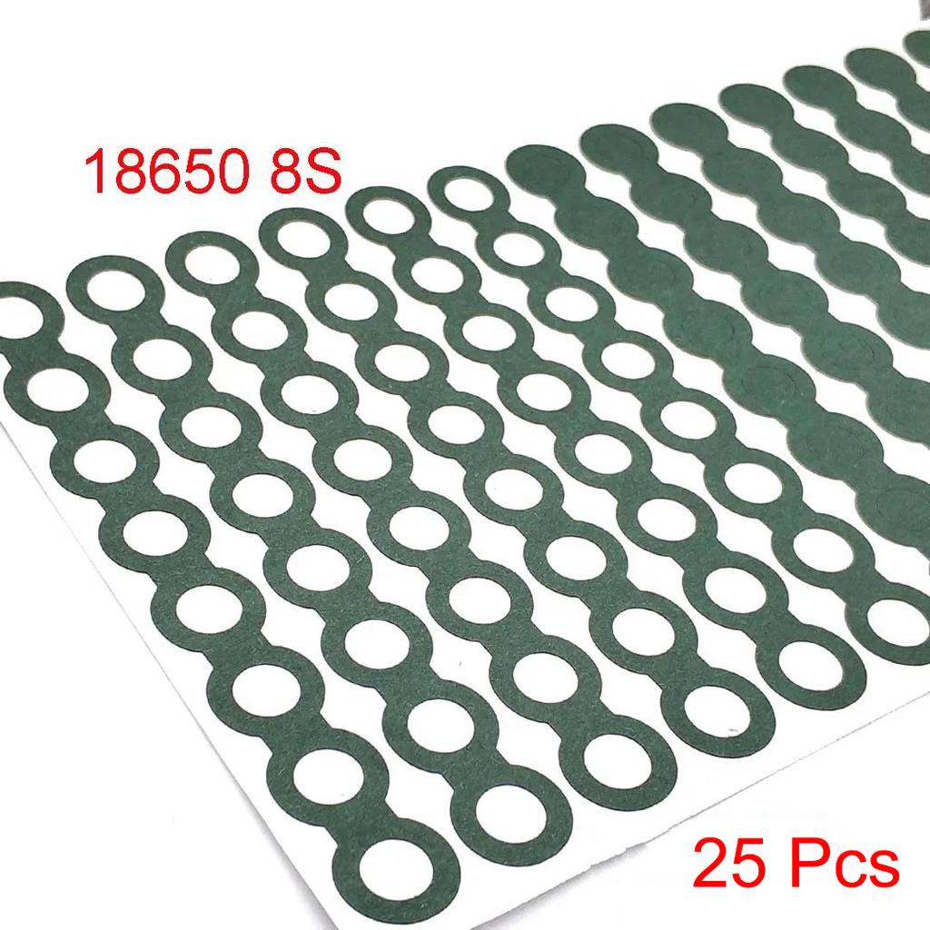 1S-6S 18650 21700 Li-ion Battery Insulation Gasket Barley Paper Battery Pack Cell Insulating Glue Patch Electrode Insulated Pads