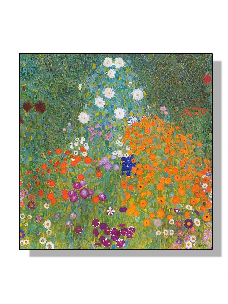Густав Климт известные картины цветы пейзаж плакат холст живопись классическая репродукция настенное искусство для комнаты домашний декор