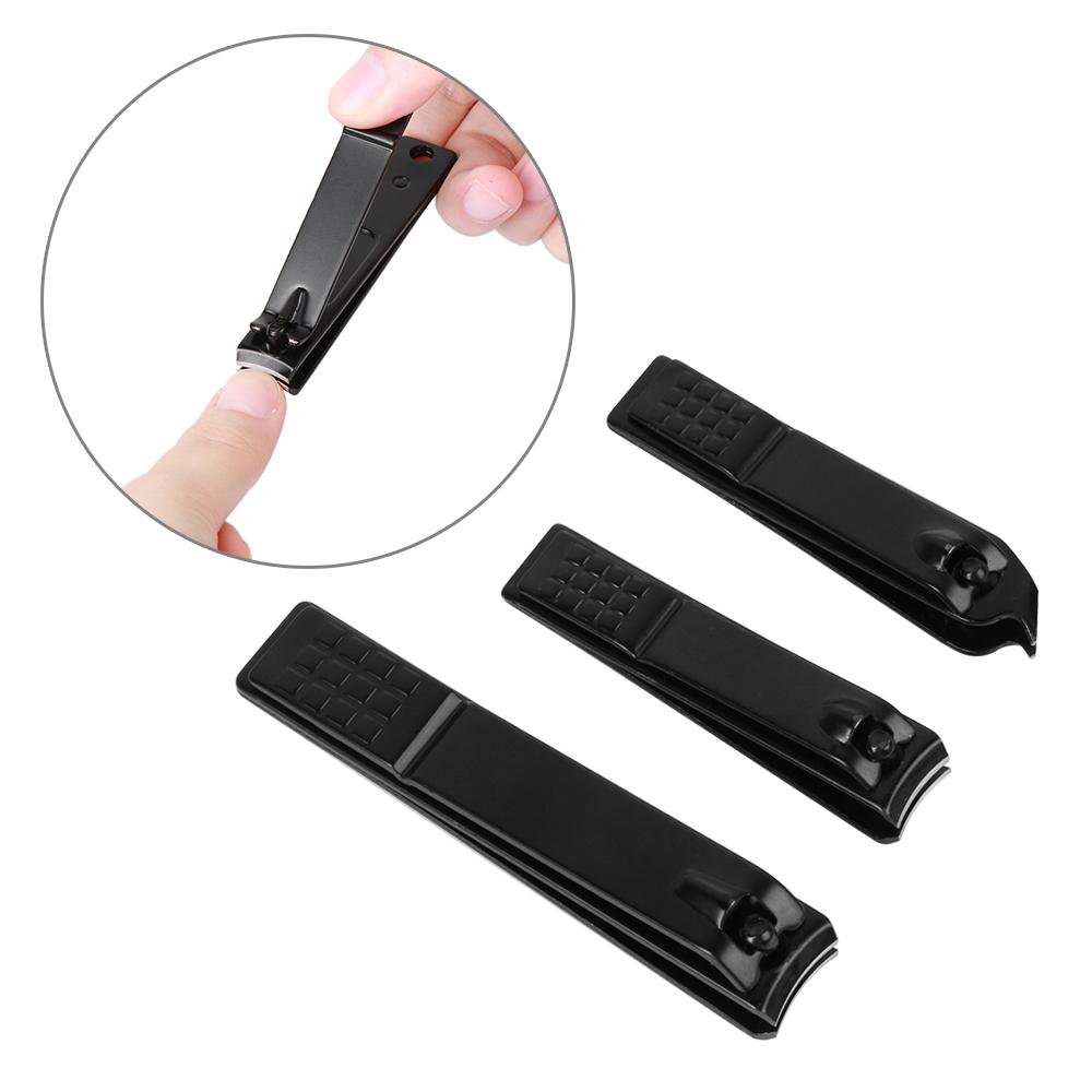 Black Finger Toe Slope Flat Shape Nail Clipper Cutter Pedicure Nail Care Nail Trimmer