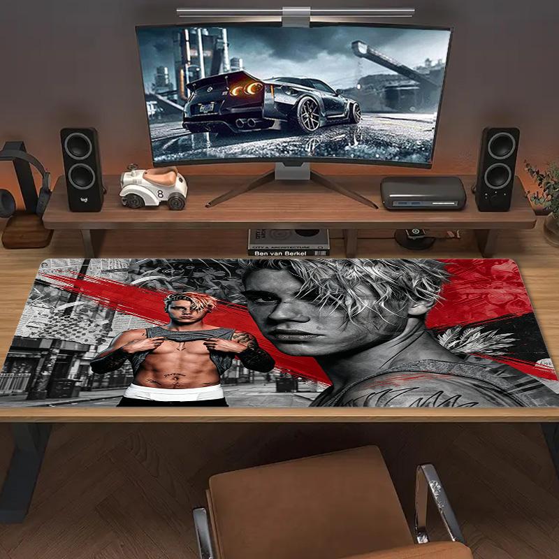 Bieber Color Mouse Pad Large Gaming Table Cushion Non-slip Laptop Tablet Big Mousepad XXL Mat Mini PC Playmat With Lock edge